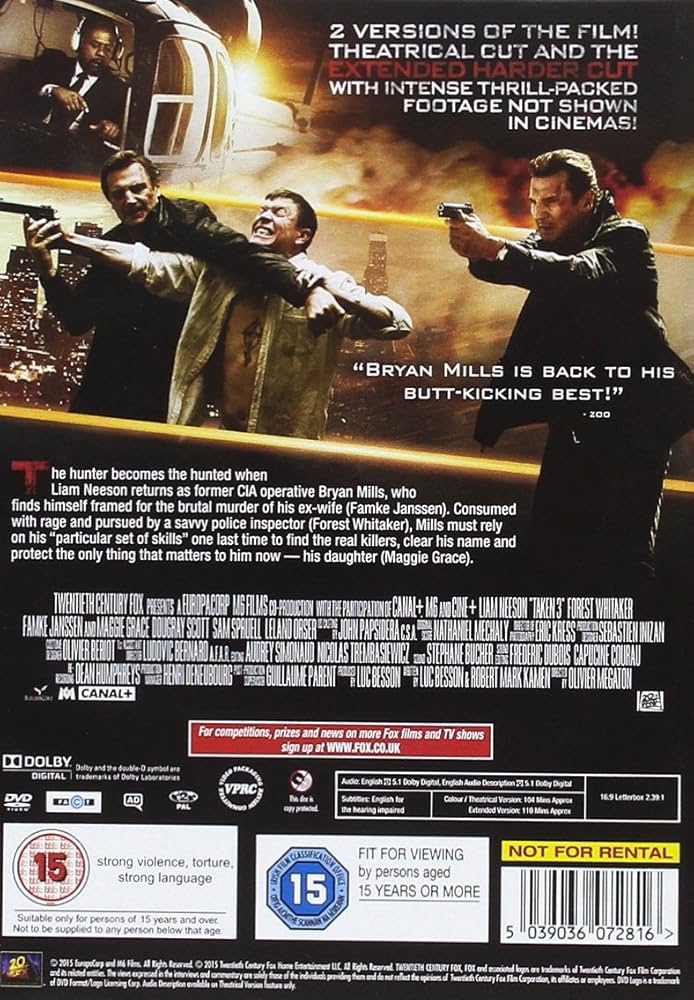 Amazon.com: Taken 3 [DVD] : Movies & TV